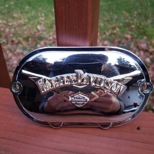 Harley-Davidson V-Wing Chrome Transmission End Cover - Heavier